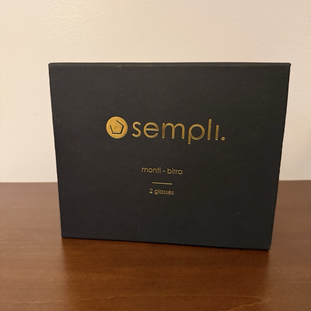 Sempli Beer Glasses Set Of 2 New In Gift Box